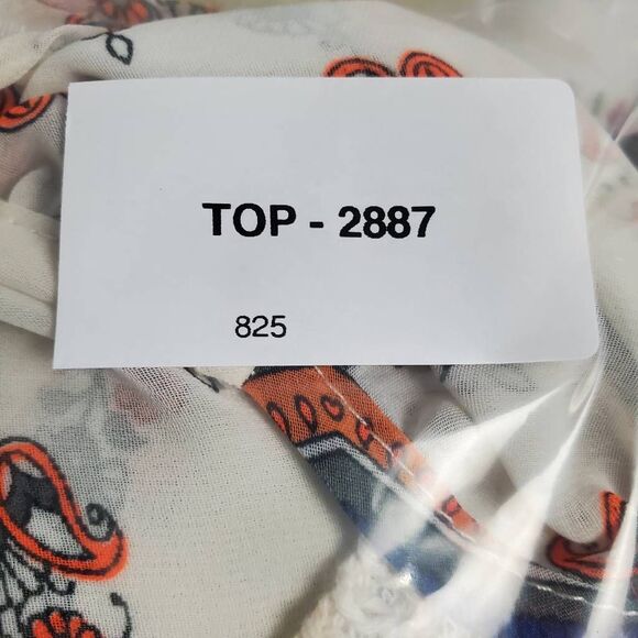 Moa Moa Woman Boho Print Tunic Top Plus Size 2X Made in USA - Picture 7 of 7